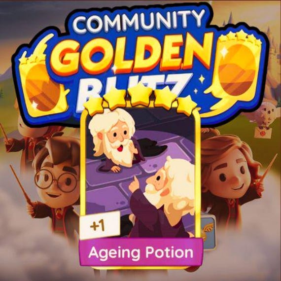 MONOPOLY_GO Ageing potion Golden Blitz 5 Star Stickers harry_potter Album