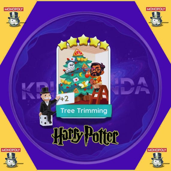 Tree Trimming MONOPOLY_GO 5 Star Stickers set-21 harry_potter Album