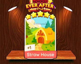 Straw House set - 24 Monopoly_Go Sticker 5 Stars - ever after Album!!!