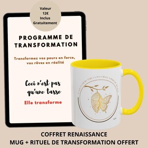 Wellnessset | Mok met positieve affirmaties + Persoonlijk ontwikkelingsprogramma | Zelfvertrouwen, zelfliefde, cadeau voor vrouwen