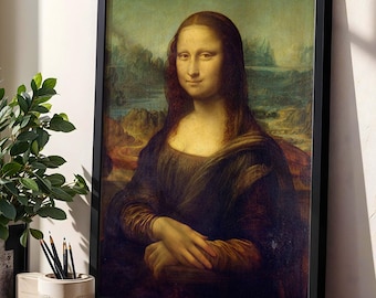 Mona Lisa, Leonardo da Vinci, Poster, Downloadable Art Print, Instant Download