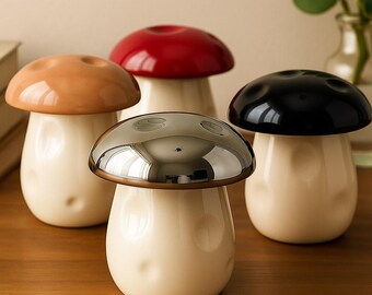 Cendrier en céramique champignon Kawaii - décoration de bureau mignonne Cottagecore - porte-bijoux fantaisiste - cadeau fumeur Fairycore