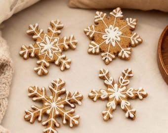 Snowflake Baking Tool, Biscute Cookie Embosser, Gift for Bakers