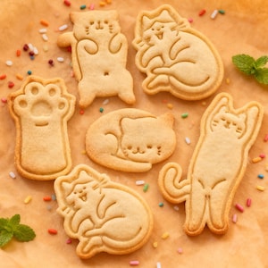 Cat Cookie Mold, Cartoon Cookie Cutter, Biscuit TMold For Baker