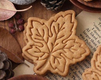 Maple Leaf Biscuit Mold: Fondant Cookie Cutter, Cartoon Leaf Stamp