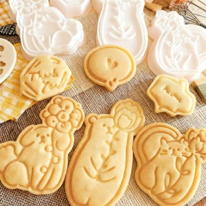 Cartoon Cookie Cutter, Animal Biscuit Stamp, Baking Tool For Kids