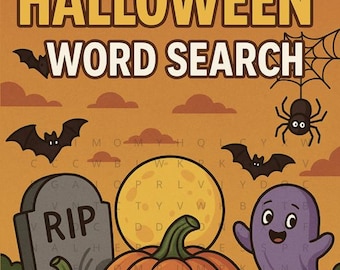 Libro de sopas de letras de Halloween