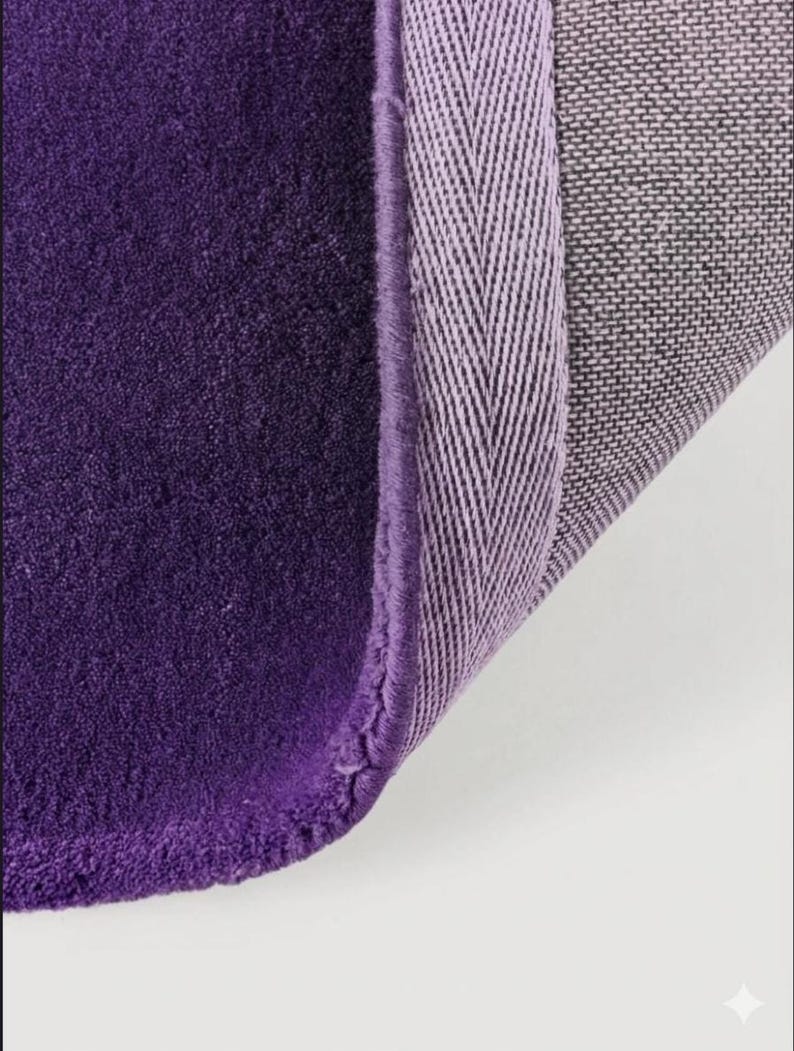 Luxury Purple solid Rug Soft Plush Carpet Modern Minimalist Bedroom Living Room Decor image 11