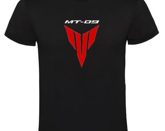 Genérico Maglietta nera da moto MT-09 - Abbigliamento per gli