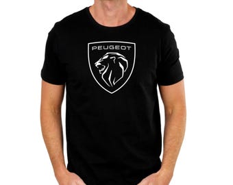 Magliette auto - 100% cotone - regalo per gli appassionati di Peugeot