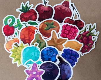 Pegatinas de vinilo de frutas a prueba de agua