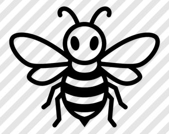 SVG de abelha: desenho fofo feito à mão para adesivos