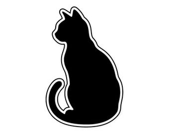 Black Cat Silhouette Svg Png: Cut Ready Digital Design For Cricut Silhouette