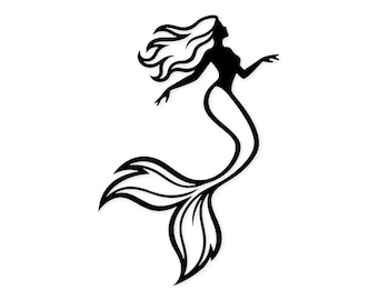 Mermaid Silhouette Svg Png: Cut Ready Digital Design For Cricut Silhouette