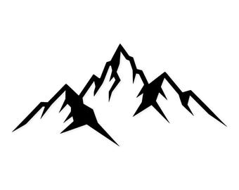 Mountain Silhouette Svg Png: Bold Cut File For Adventure Crafts