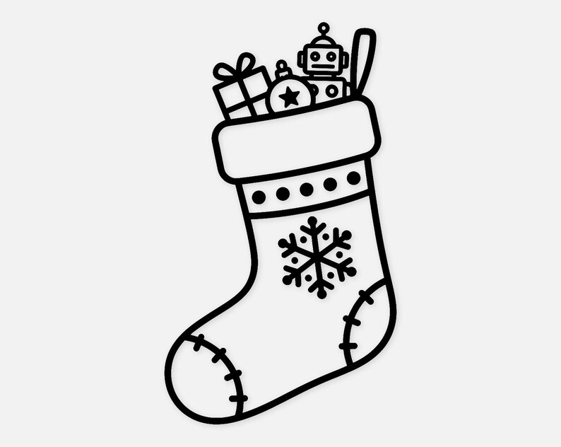 Stuffer Svg Stocking Stuffer Svg Png: Bold Snowflake Design for Crafts - Etsy Australia
