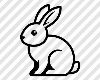 SVG de coelho: desenho fofo para artesanato infantil