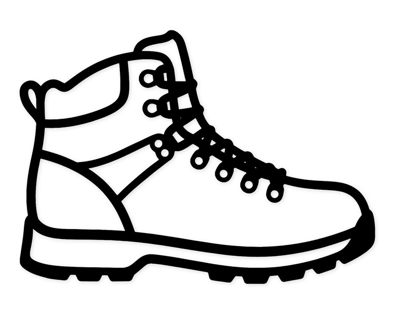 Hiking Boots Svg Png: Cut Ready Digital Design for Cricut Silhouette - Etsy
