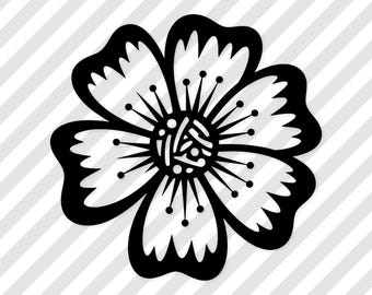 Flor em SVG: Design encantador para decoração de parede
