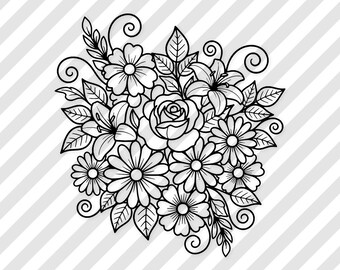 SVG Floral: Design Divertido para Camisetas