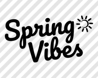 SVG com tipografia "Vibrações de Primavera": Design arrojado e limpo para camisetas