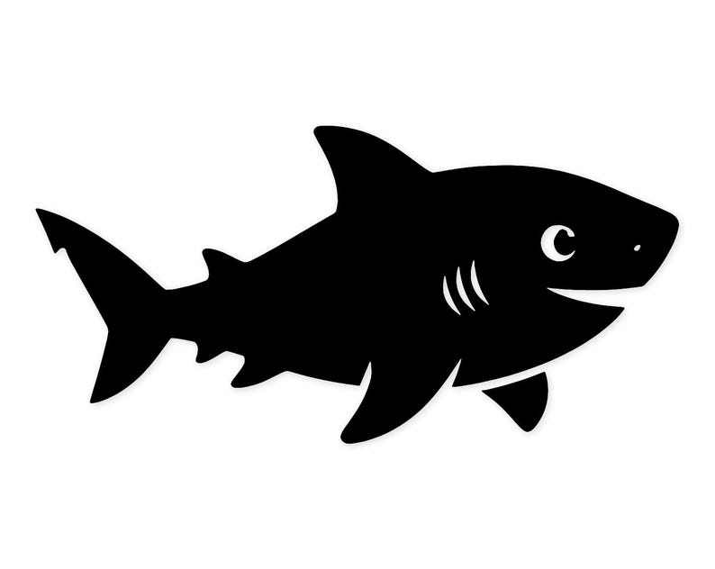 Baby Shark Silhouette Svg Png: Cut Ready Digital Des…