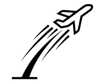 Arte lineal de despegue SVG y PNG: Diseño atrevido para proyectos de Cricut