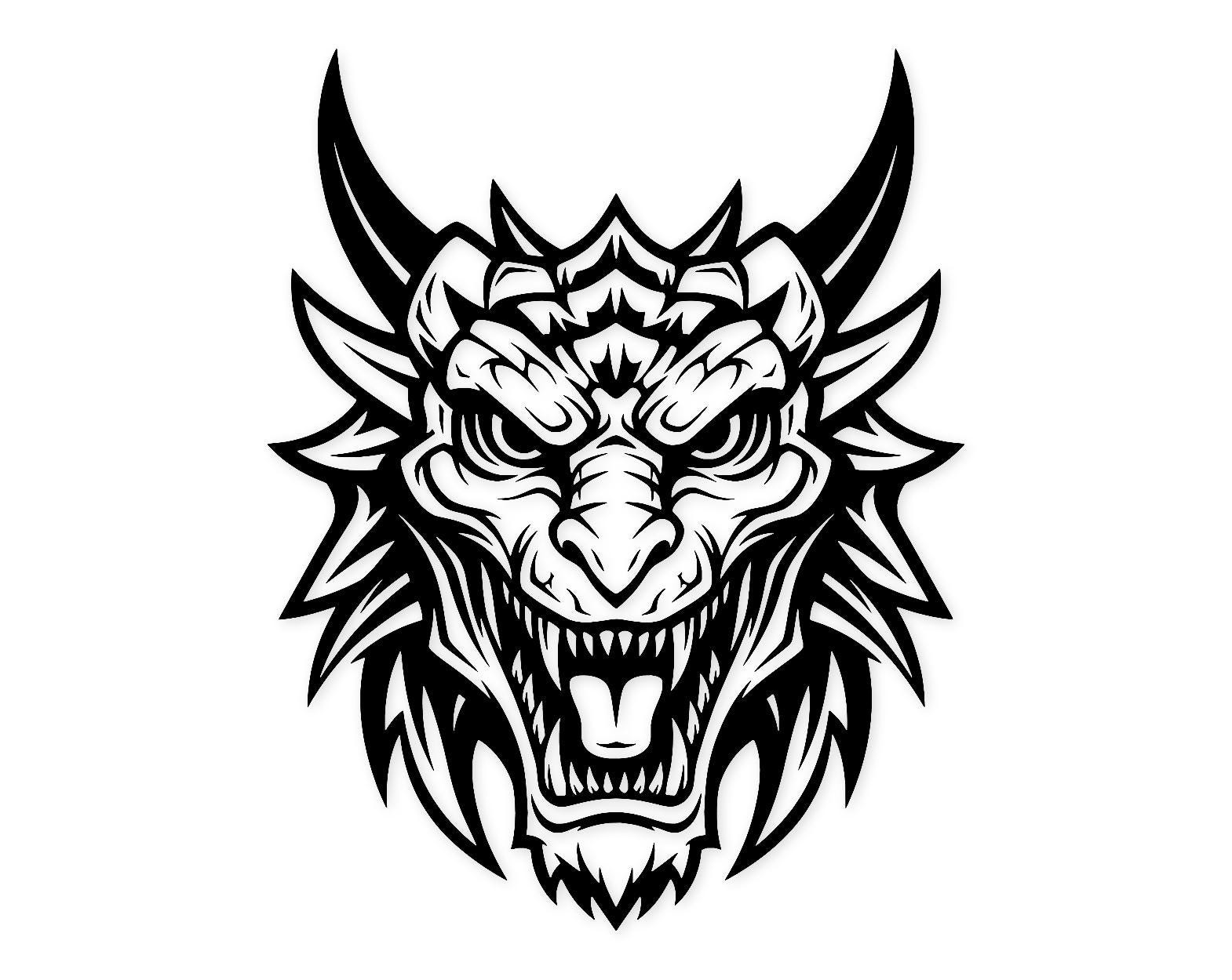 Dragon Head Svg Png: Bold Design For Cricut Projects