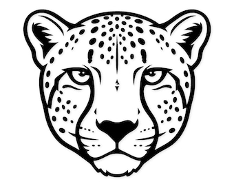 Cheetah Svg Png: Bold Design For Wall Art
