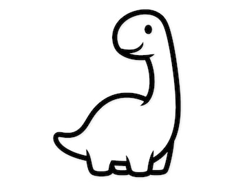 Dino Silhouette Svg Png: Clean Outline Design For Crafts