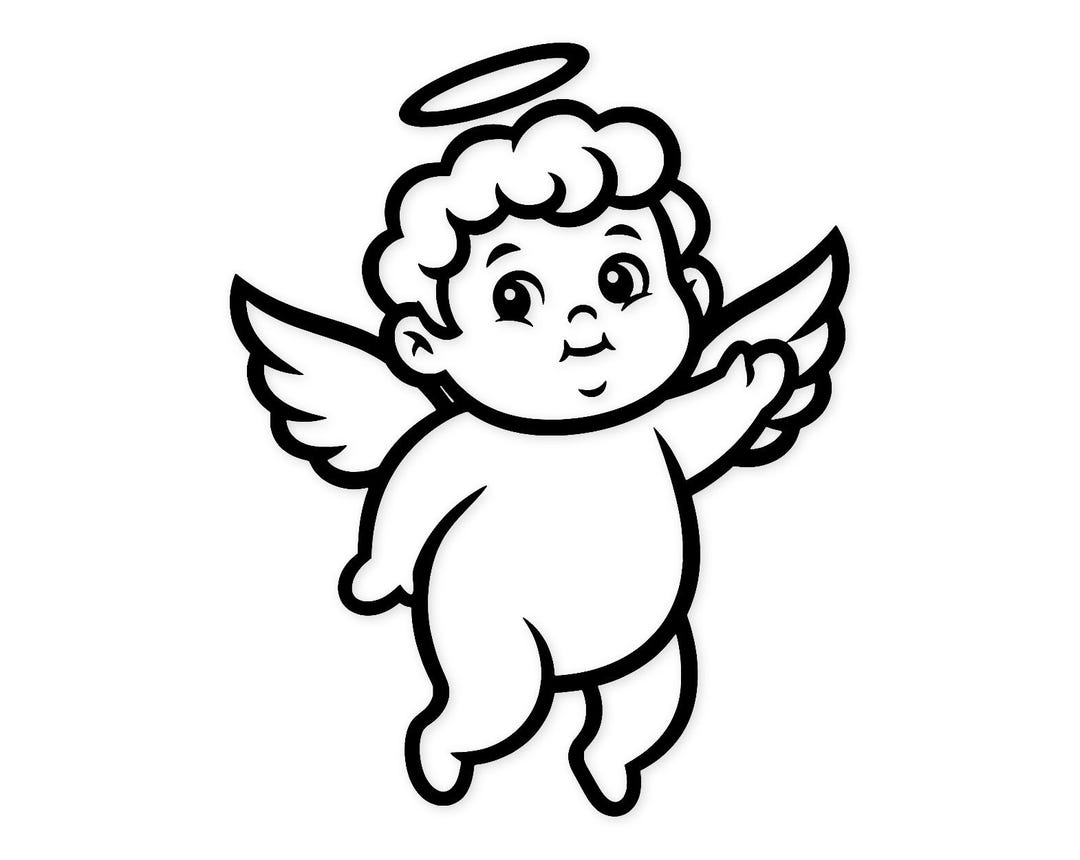 Cherub Icon Svg Png: Cut Ready Digital Design for Cricut Silhouette - Etsy