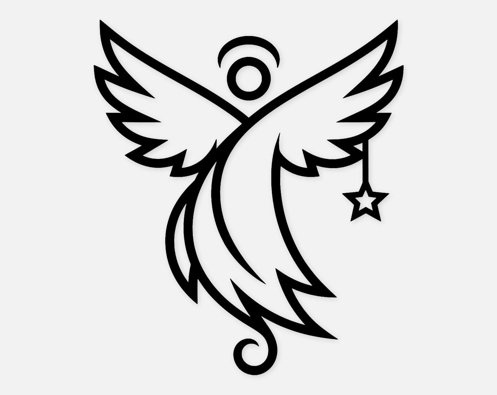 Angel Icon Svg Png: Cut Ready Digital Design for Cricut Silhouette - Etsy