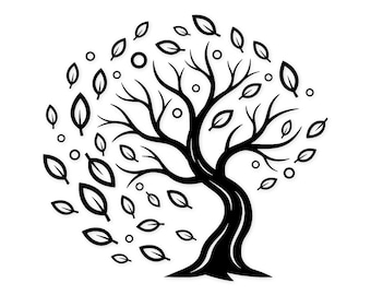 Autumn Leaves Svg Png: Cut Ready Digital Design For Cricut Silhouette