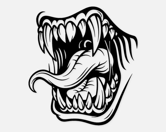 Monster Mouth Svg Png: Cut Ready Digital Design for Cricut