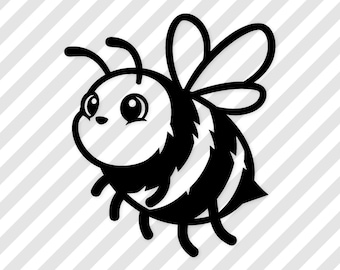 Abelha fofa em SVG: Design encantador para camisetas