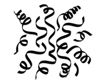 Festive Streamers Svg Png: Cut Ready Digital Design For Cricut Silhouette