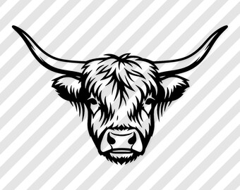 SVG de vaca das Terras Altas: Design divertido para camisetas