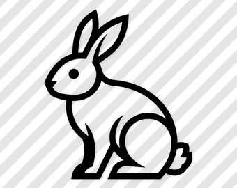 SVG de coelho: desenho fofo de coelho selvagem para camisetas