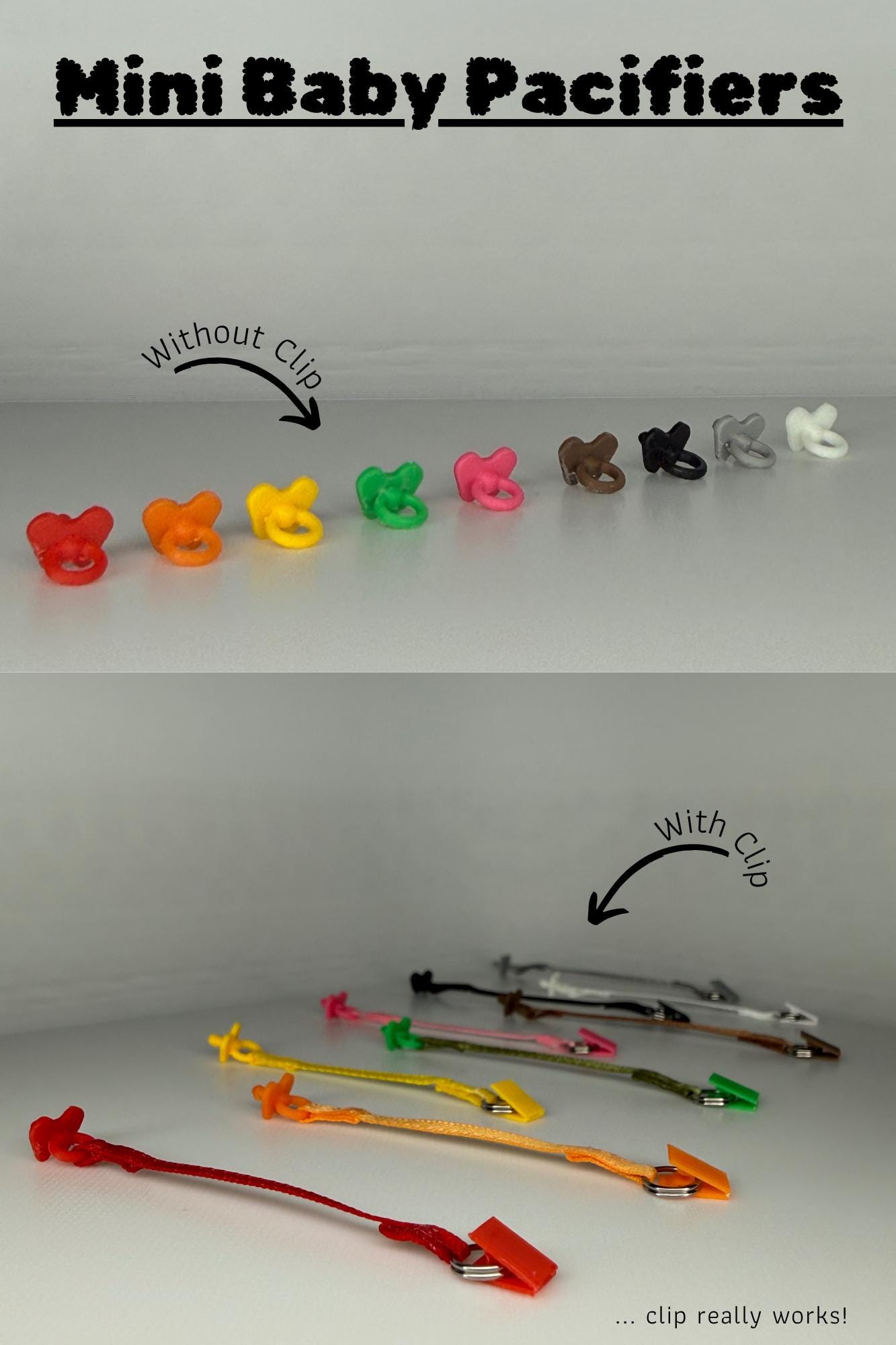 Miniature Pacifiers - Fits Zuru My Mini Baby - Etsy
