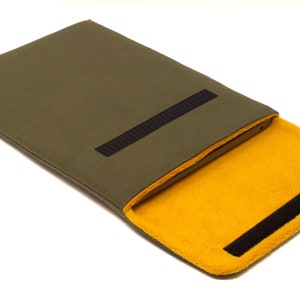 Lenovo ThinkPad X1 Extreme Sleeve Case Pioneer Waxed Canvas Khaki image 5