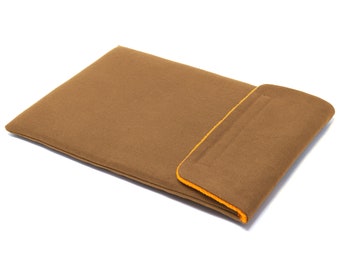 16-inch MacBook Pro Sleeve Case M1/M2/M3 - Handgemaakt - Pioneer Waxed Canvas - Breen