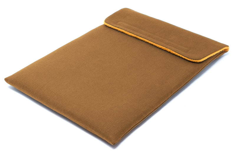 Samsung Galaxy Book Flex Sleeve Case Handmade Pioneer Waxed Canvas Breen image 3