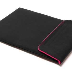 Housse pour ordinateur portable Framework 13 Fait main Toile cirée Pioneer Noir édition spéciale Pink
