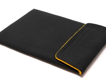 Framework Laptop 16 Case Sleeve - Handmade - Pioneer Waxed Canvas - Black