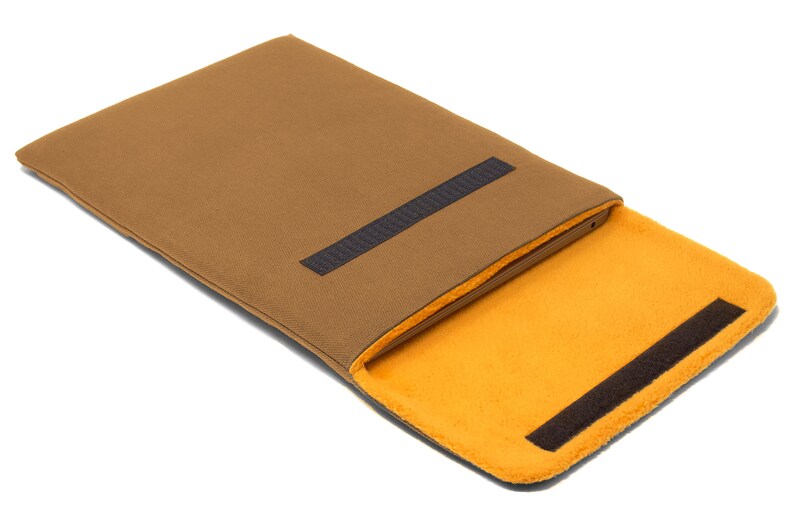 Samsung Galaxy Book Flex Sleeve Case Handmade Pioneer Waxed Canvas Breen image 5