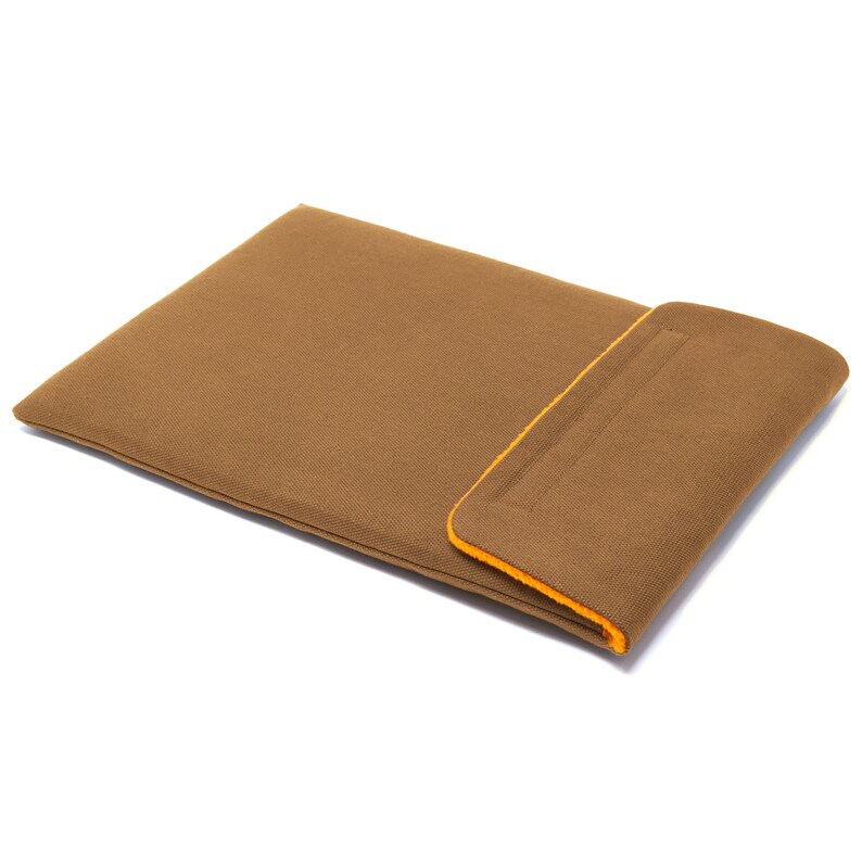 Samsung Galaxy Book Flex Sleeve Case Handmade Pioneer Waxed Canvas Breen image 1