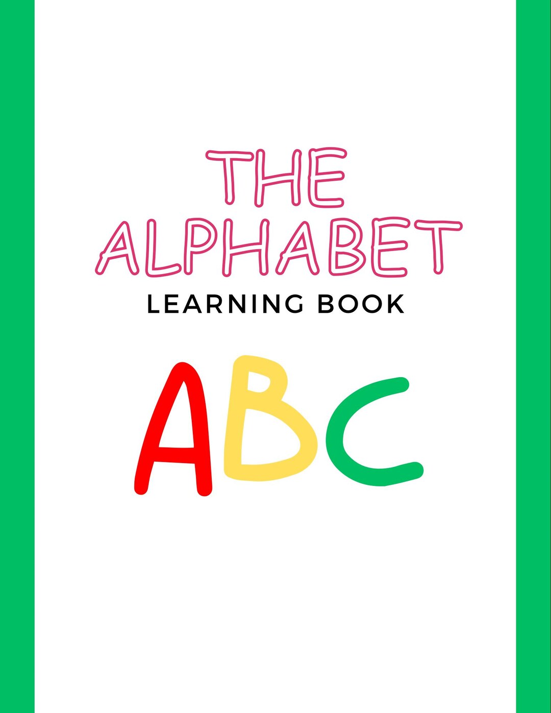 The Alphabet | Learning Book | Coloring Book - Etsy