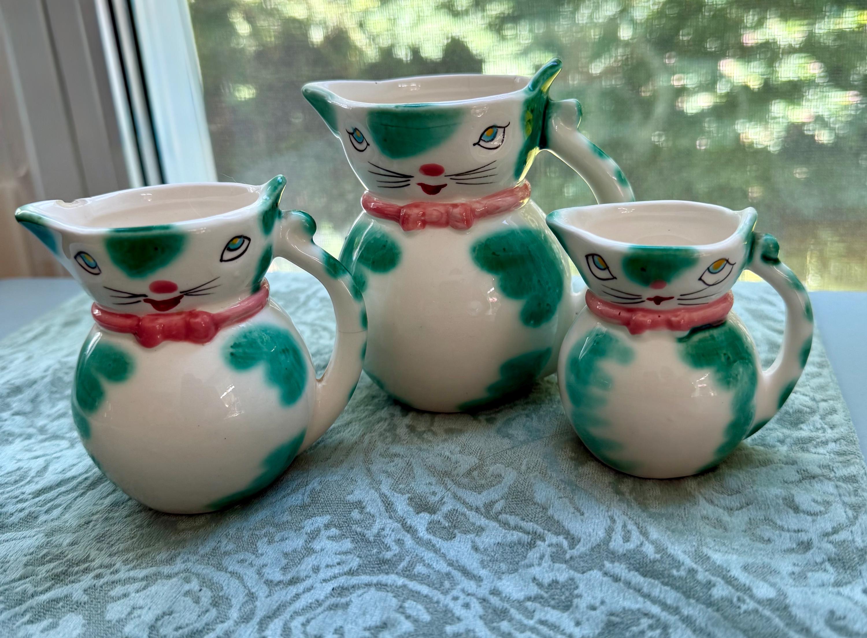 * vintage miniature ❀ かわいい水玉 食器セット ミニチュア Vintage Miniature Pitchers Japan - Etsy