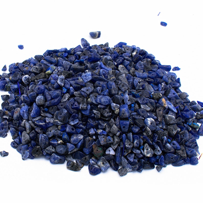 jewelry making sodalite tiny chips beads 4-8mm DIY crafts genuine sodalite drilled loose chips wholesale beads