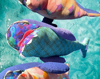 Peluche baleine en tissu | Animal en peluche